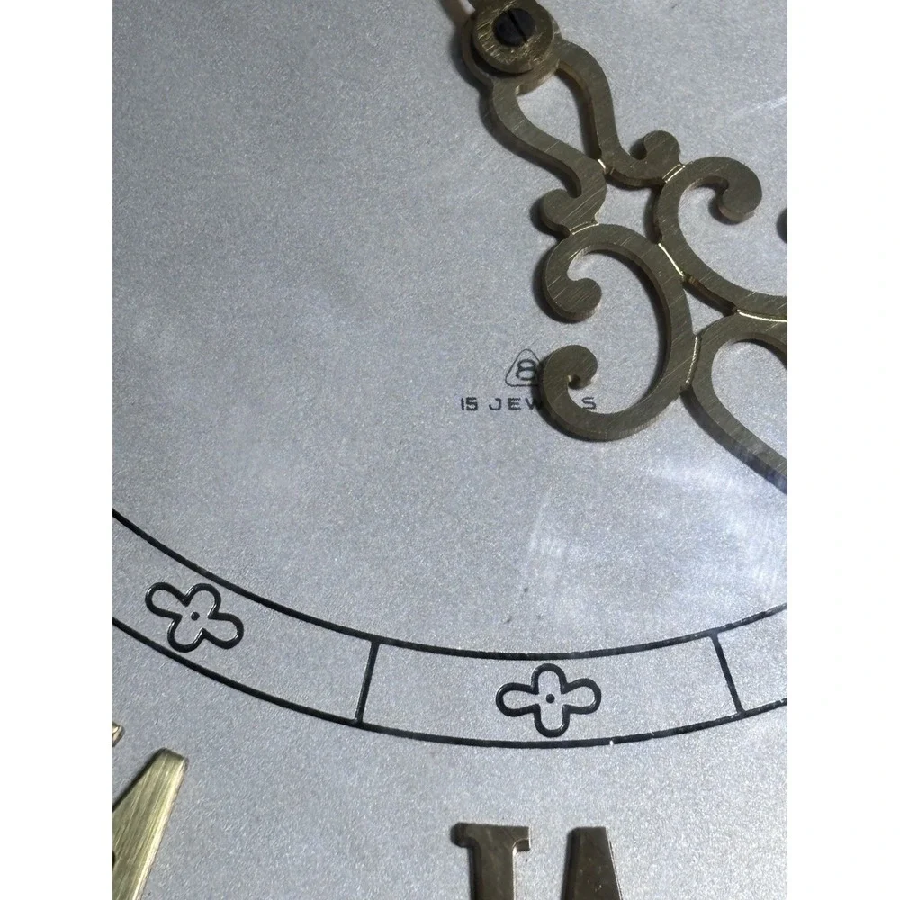 Semca 8 Day Swiss Mid Century Brass Pocket Watch Wall Clock *Working Condition*